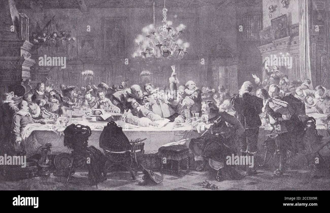 Assassination of Wallenstein Stock Photo Alamy