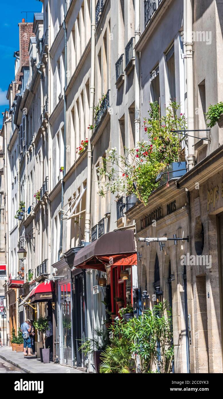 France, 4th arrondissement of Paris, Ile SaintLouis, rue SaintLouis en l'Ile (17th century