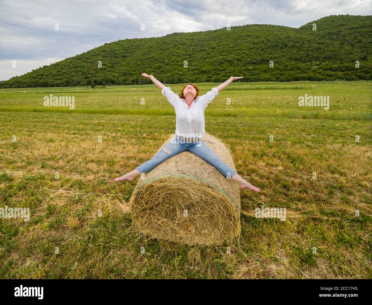 Compelling mature woman Stock Photo