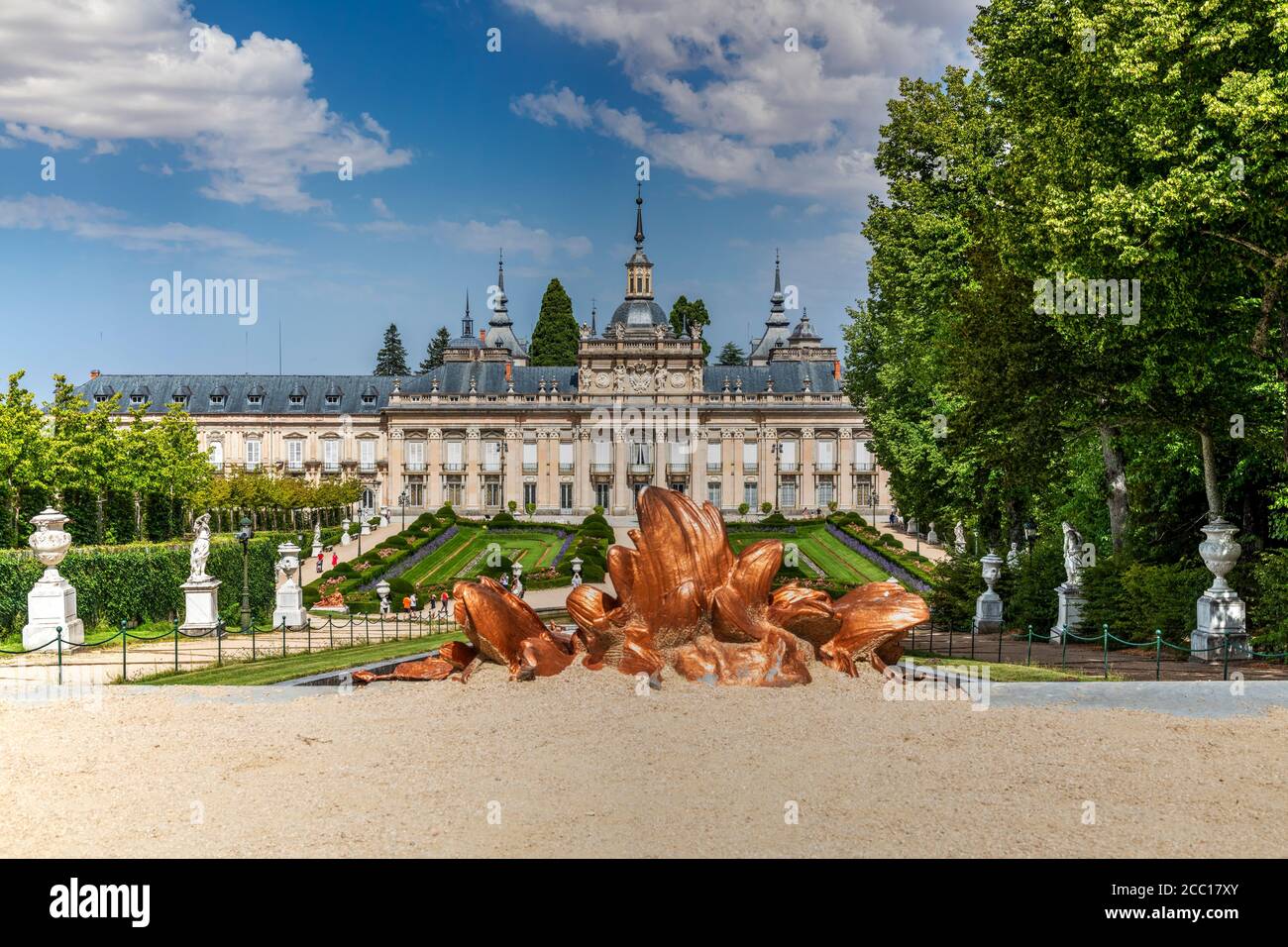 Royal Palace of La Granja de San Ildefonso, Segovia, Castile and Leon, Spain Stock Photo