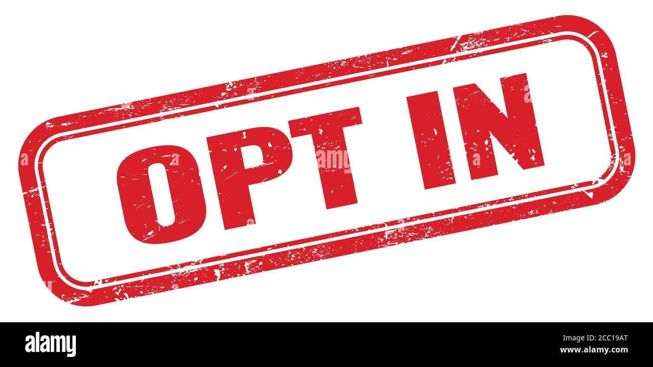 Opt in stamp hi-res stock photography and images - Alamy