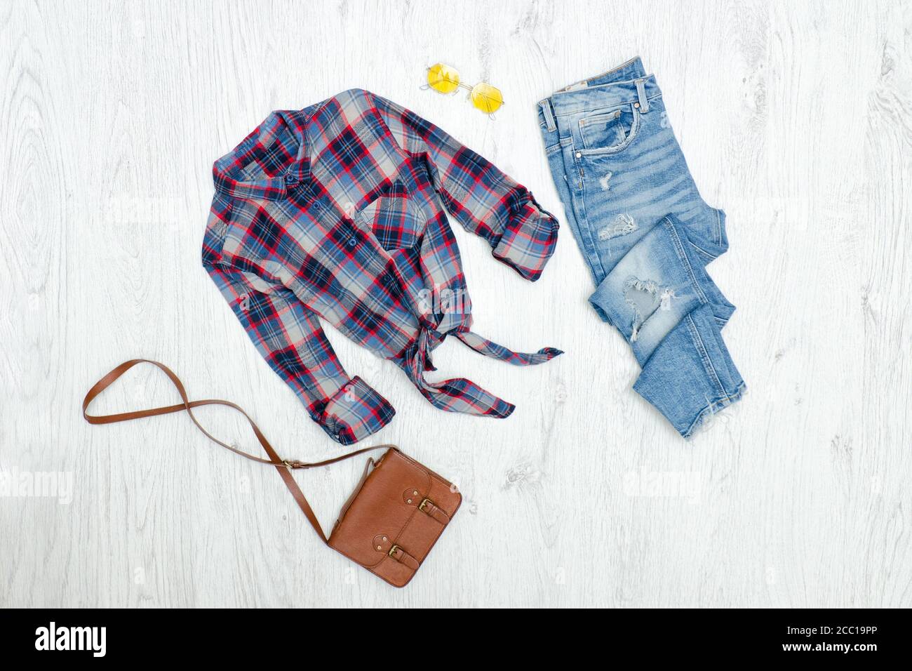 guys checkerboard patch distressed jeans