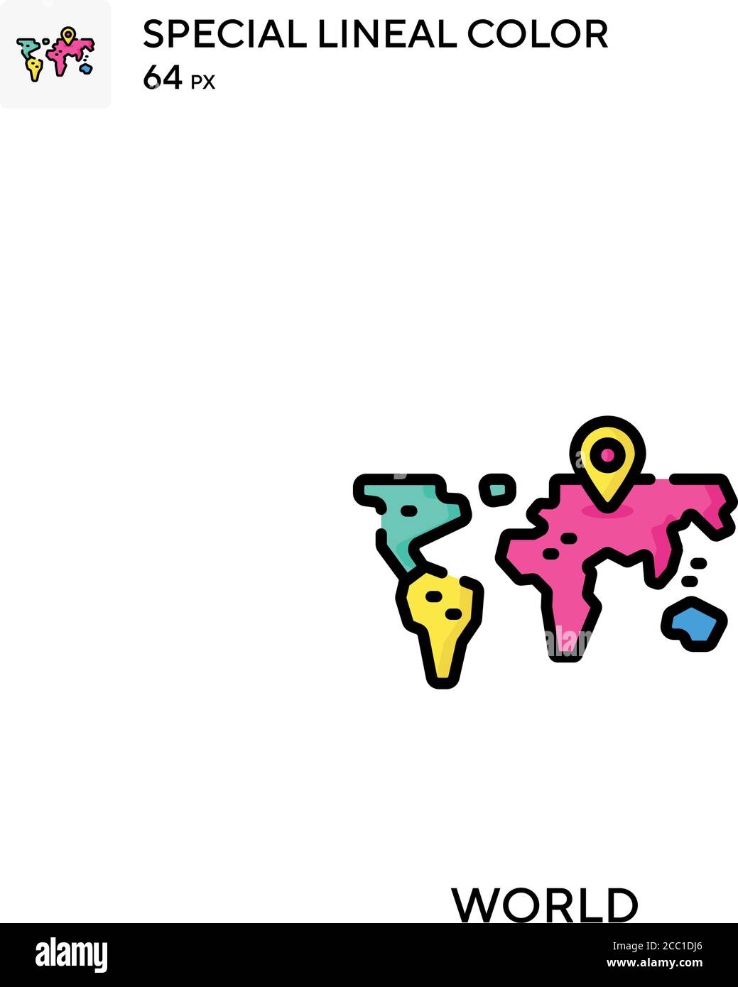 World Special lineal color vector icon. World icons for your business ...