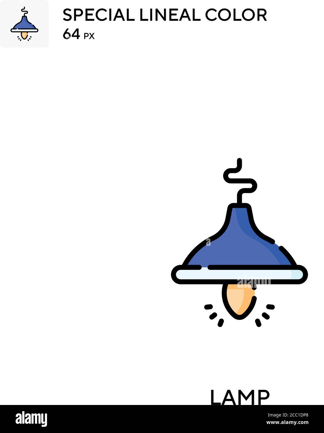 Lamp Special lineal color vector icon. Lamp icons for your business ...