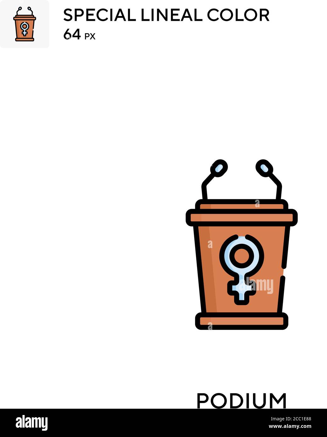 Podium Special lineal color vector icon. Podium icons for your business ...