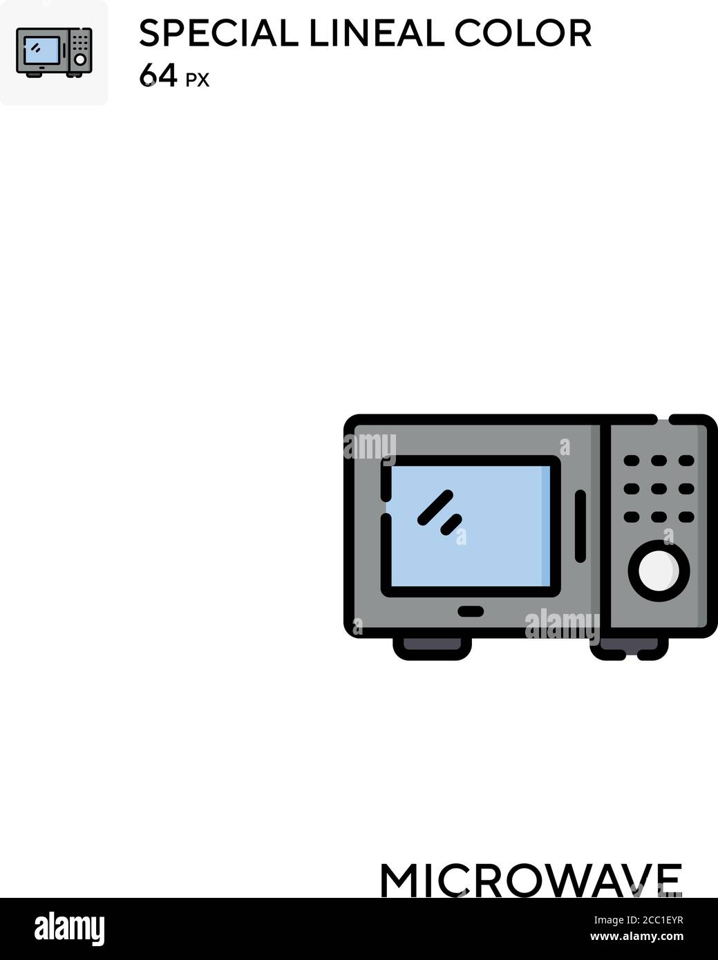 Microwave Special lineal color vector icon. Microwave icons for your ...