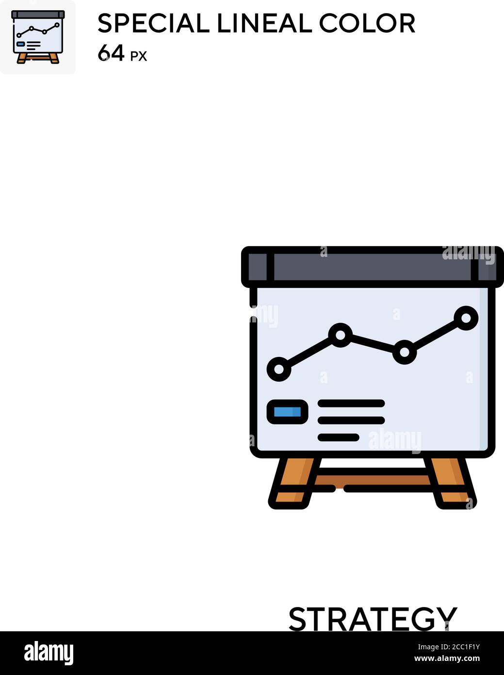 Strategy Special lineal color vector icon. Strategy icons for your ...