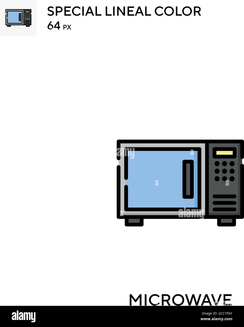 Microwave Special lineal color vector icon. Microwave icons for your ...