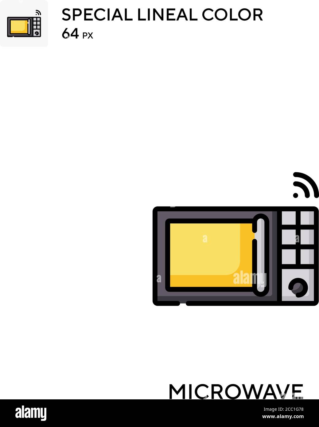 Microwave Special lineal color vector icon. Microwave icons for your ...