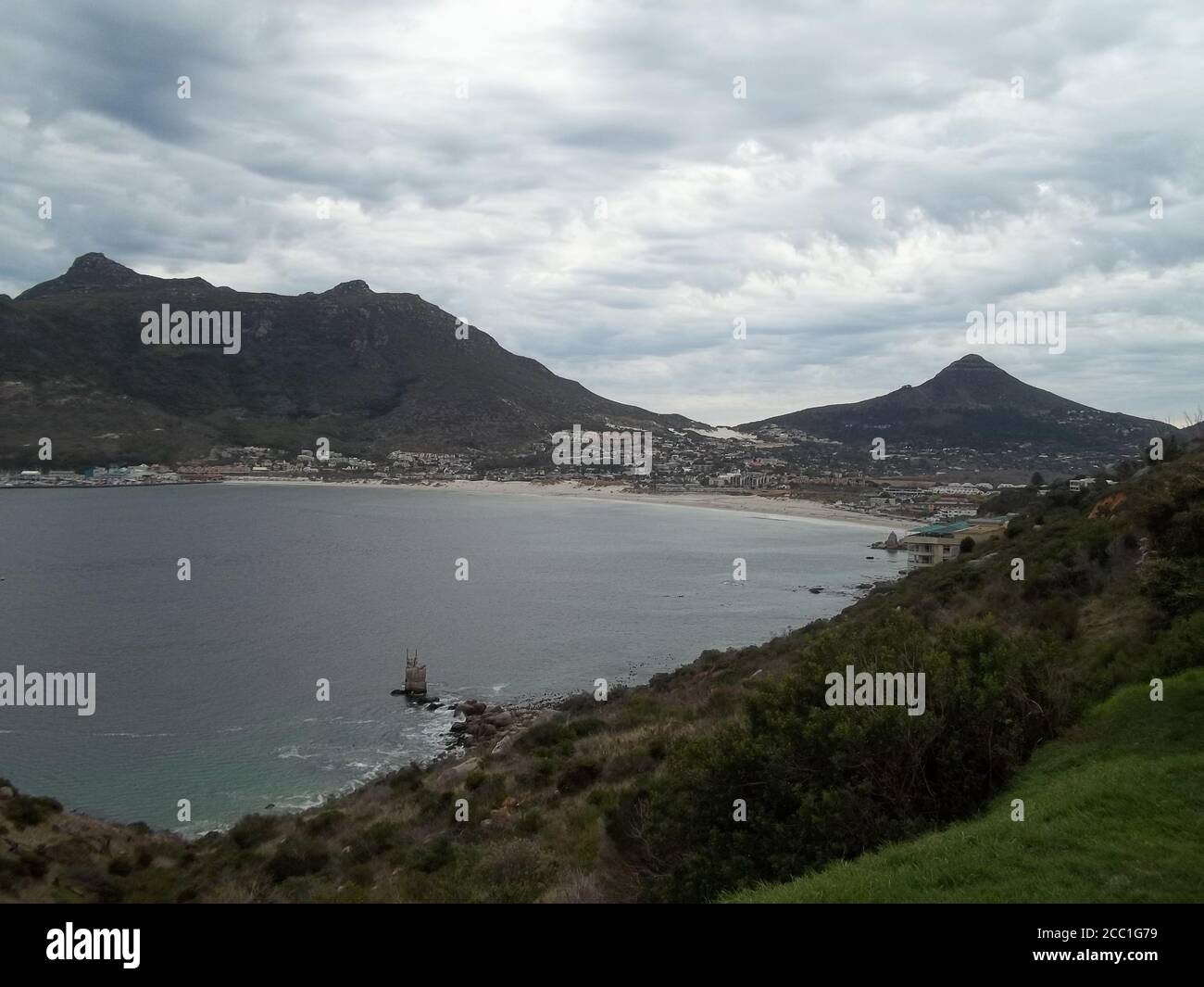 View of mountain and Ocean in Australia. Stock Photo