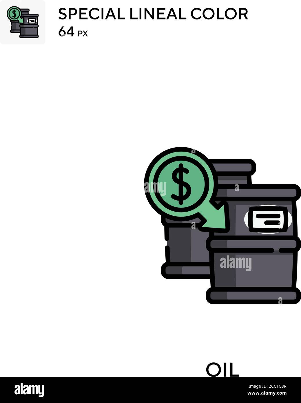 Oil Special lineal color vector icon. Oil icons for your business ...