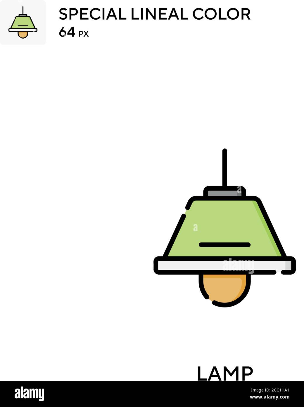 Lamp Special lineal color vector icon. Lamp icons for your business ...