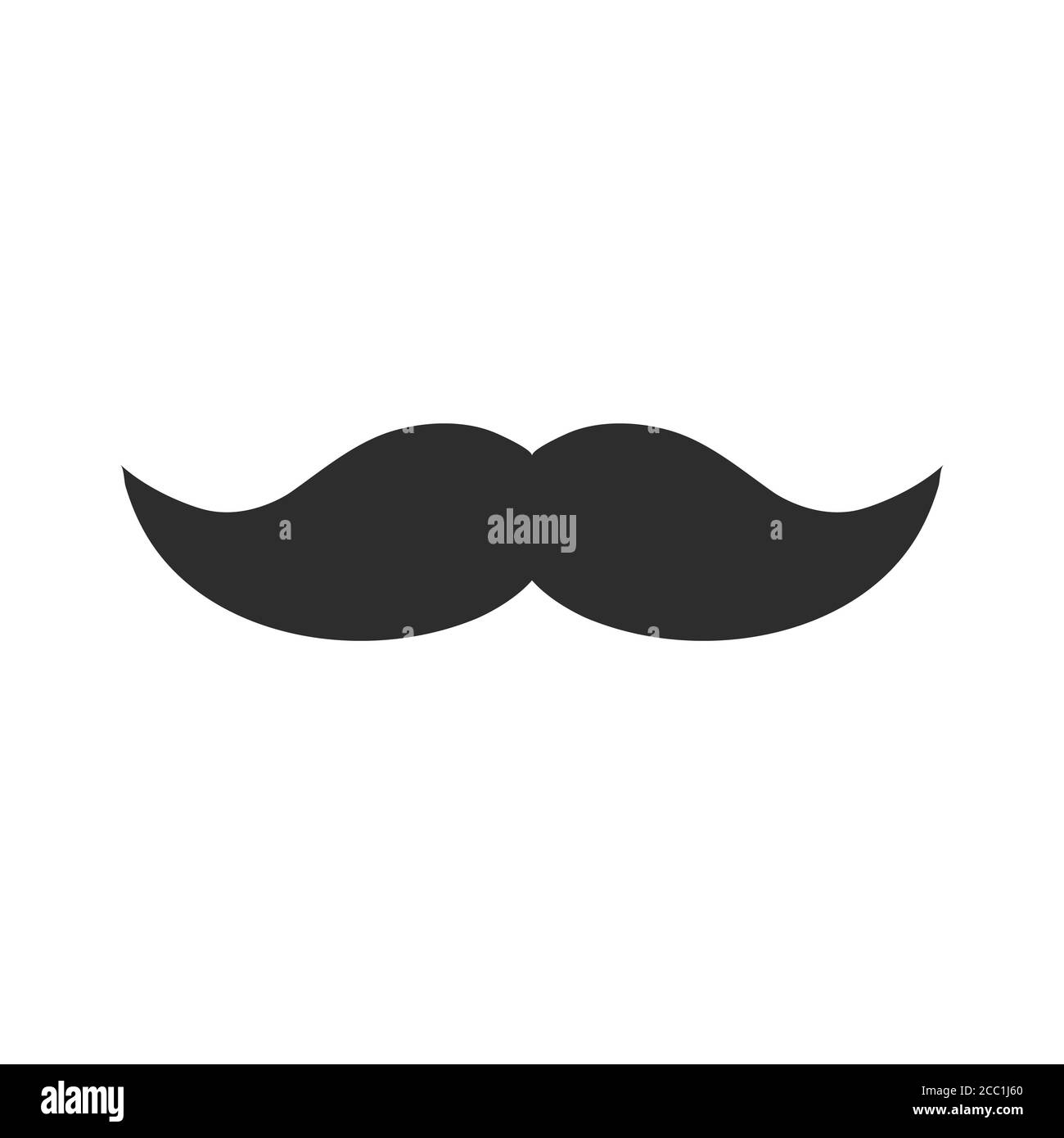 Italy mustache icon. Simple illustration of italy mustache vector icon for web Stock Vector