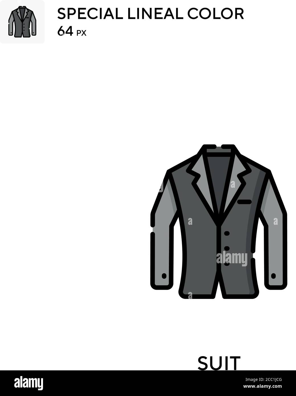 Suit Special lineal color vector icon. Suit icons for your business ...