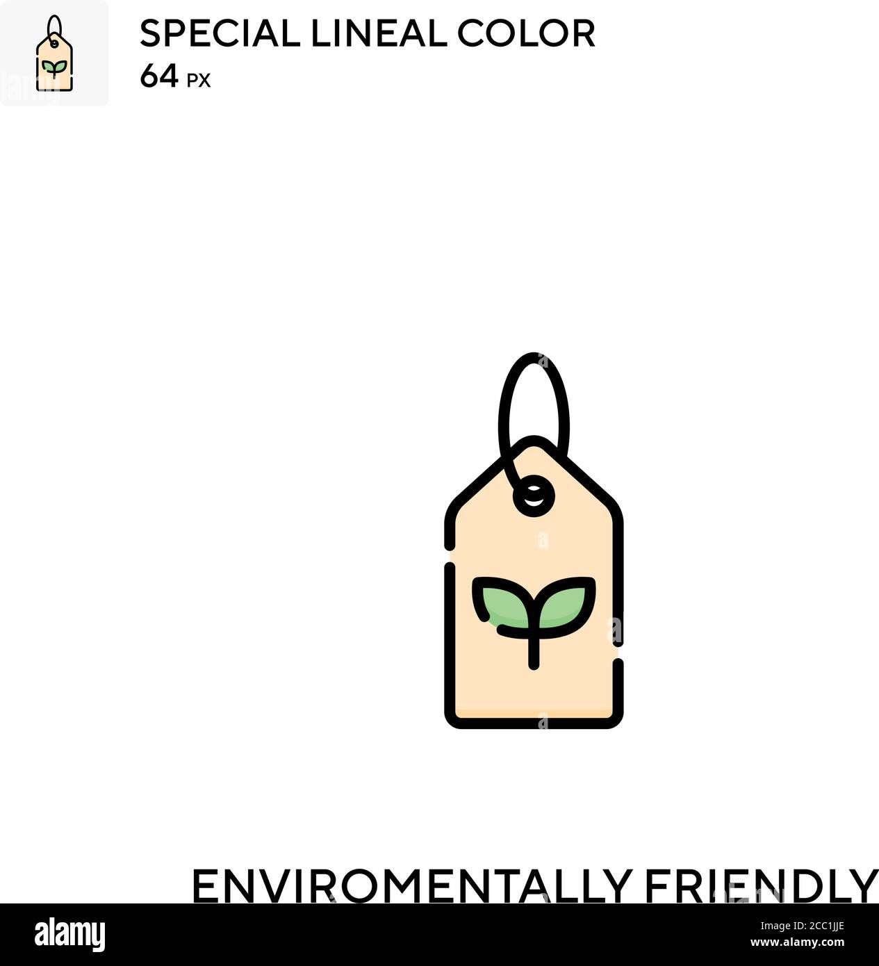 Enviromentally friendly Special lineal color vector icon ...