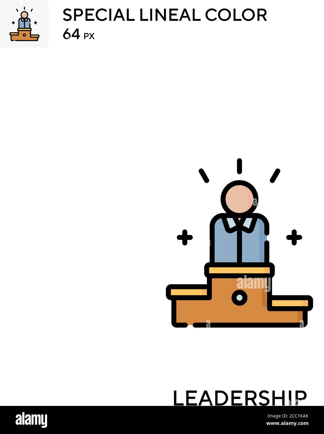Leadership Special lineal color vector icon. Leadership icons for your ...