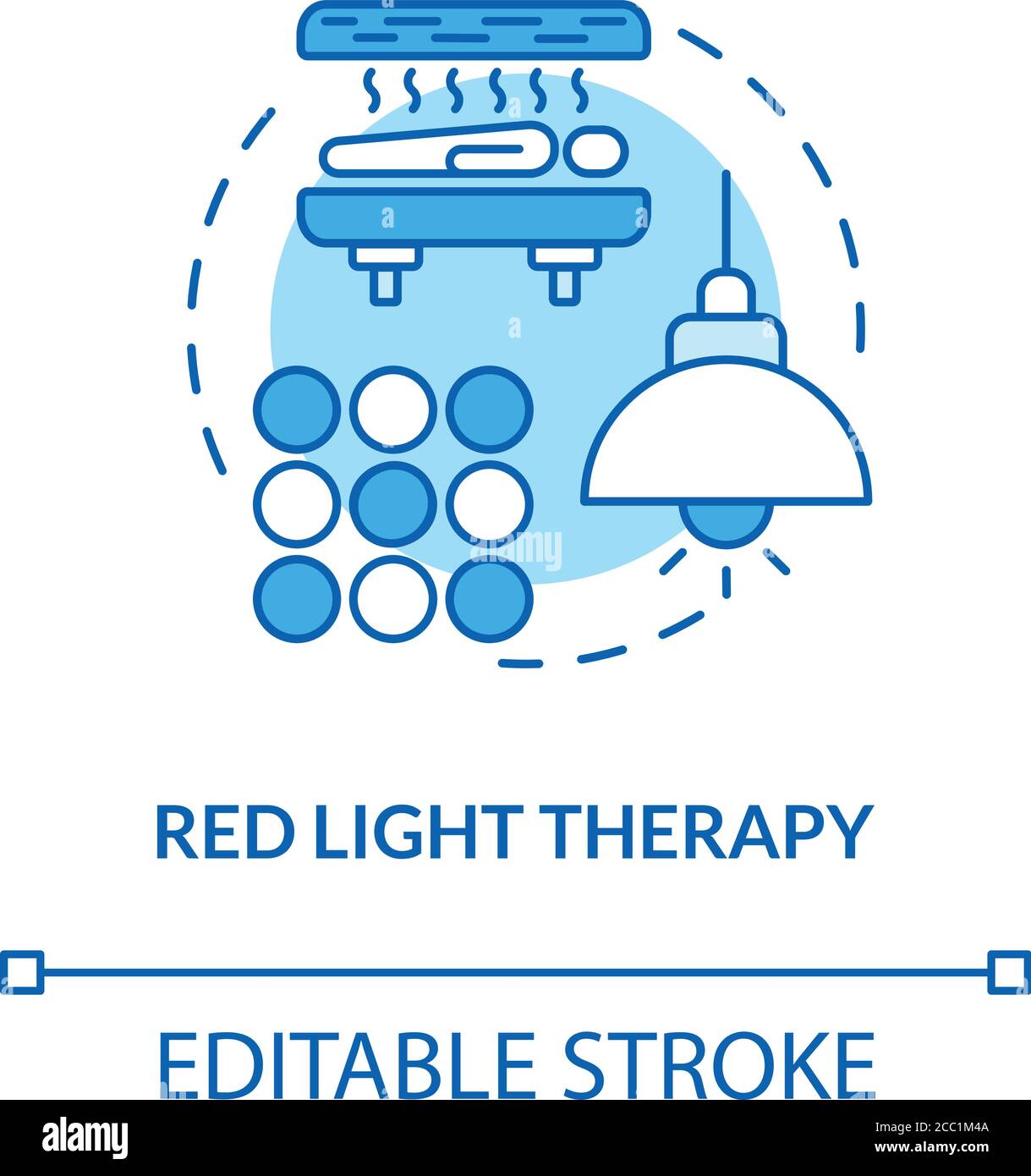 Red light therapy concept icons Stock Vector Image & Art Alamy