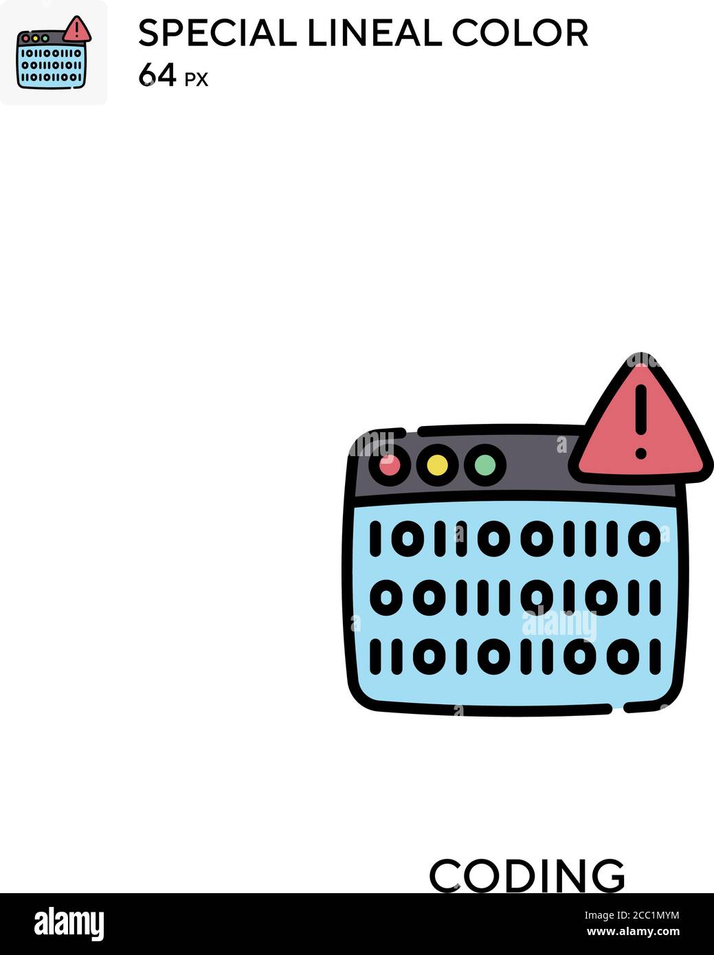 Coding Special lineal color vector icon. Coding icons for your business ...