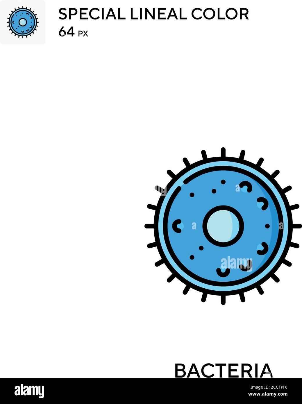 Bacteria Special lineal color vector icon. Bacteria icons for your ...