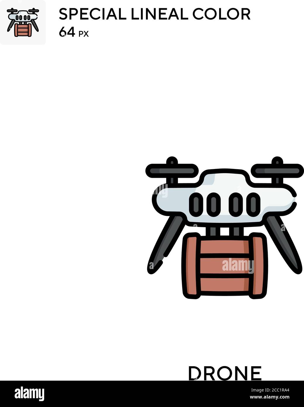 Drone Special lineal color vector icon. Drone icons for your business ...