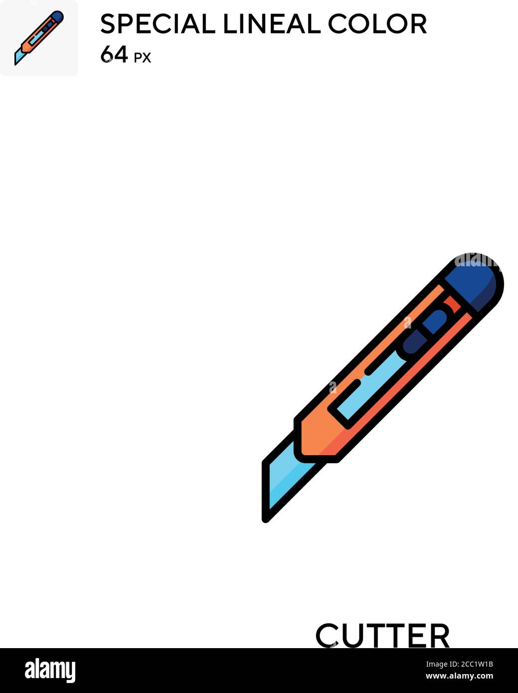 Cutter Special lineal color vector icon. Cutter icons for your business ...