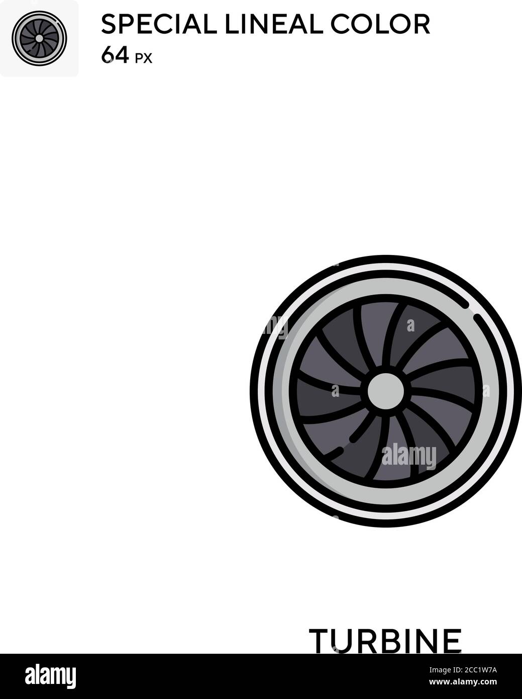 Turbine Special lineal color vector icon. Turbine icons for your ...