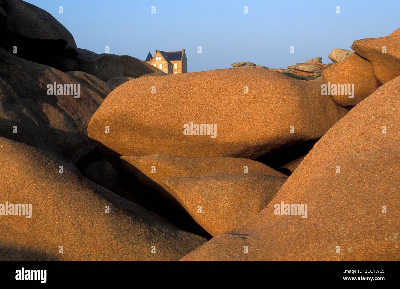 Cote du Granite Rose,  Frankreich Stock Photo
