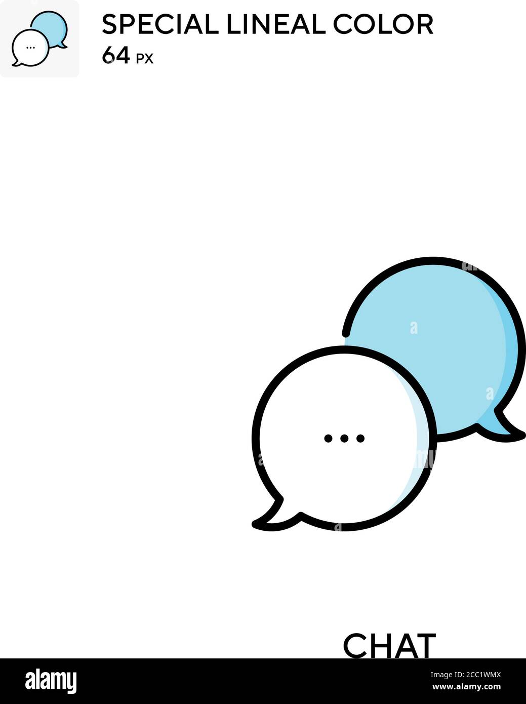 Chat Special lineal color vector icon. Chat icons for your business ...