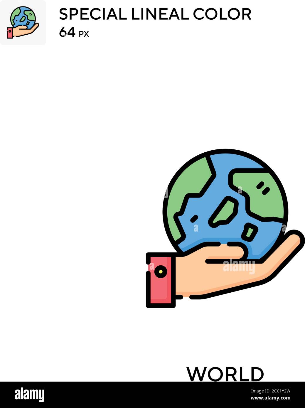 World Special lineal color vector icon. World icons for your business ...