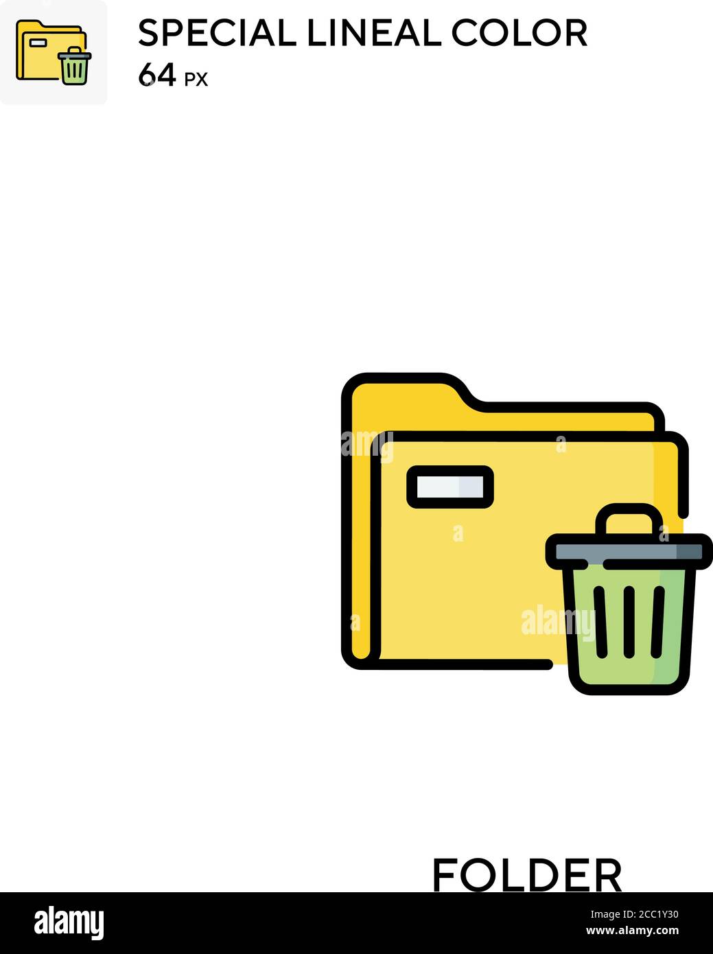 Folder Special lineal color vector icon. Folder icons for your business ...