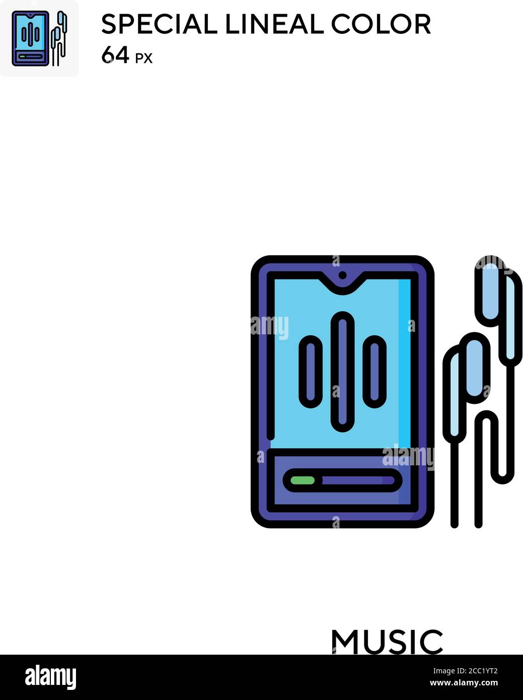 Music Special lineal color vector icon. Music icons for your business ...