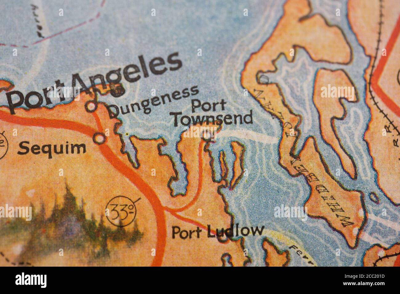 Map of port angeles hires stock photography and images Alamy