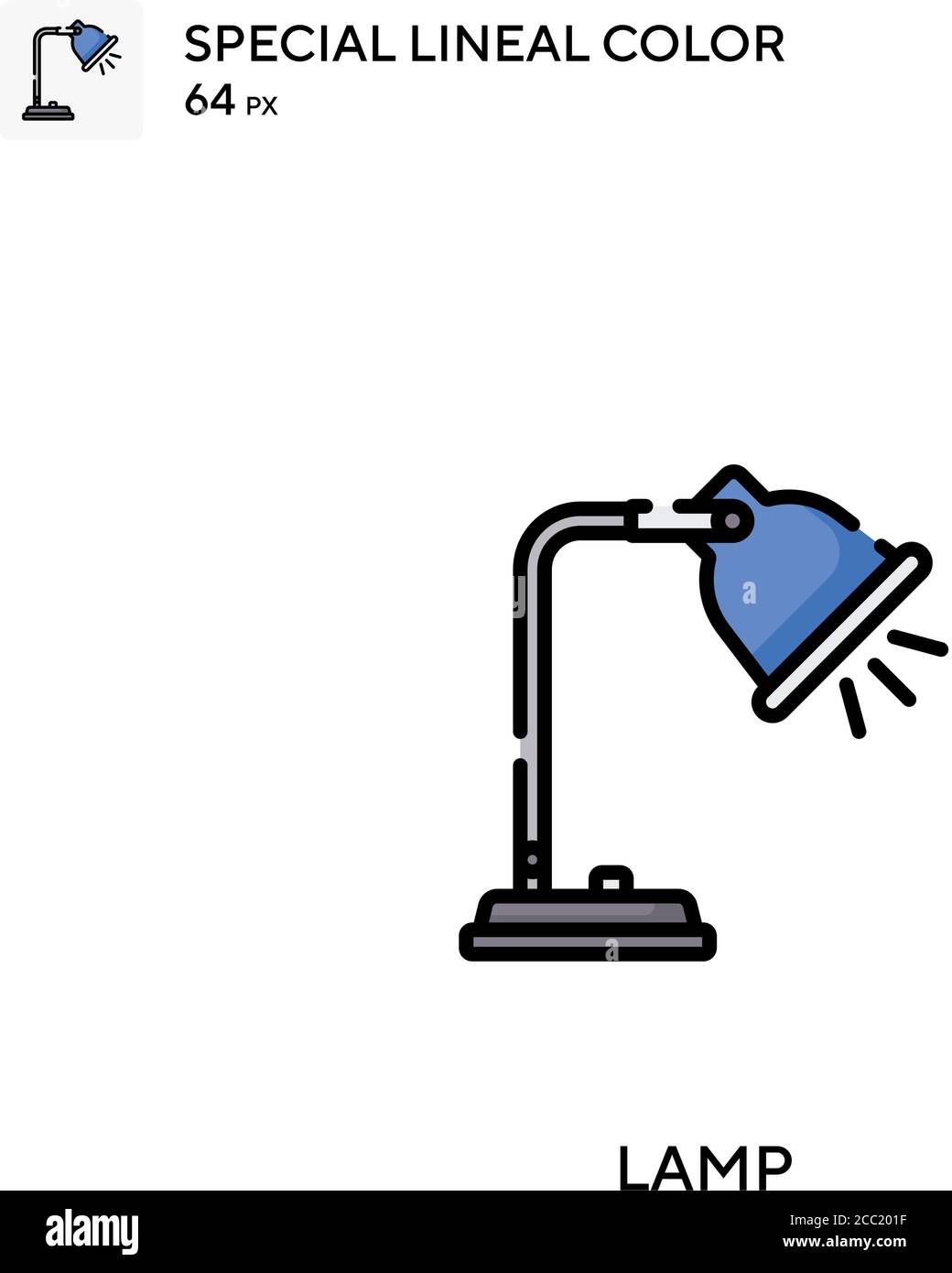 Lamp Special lineal color vector icon. Lamp icons for your business ...