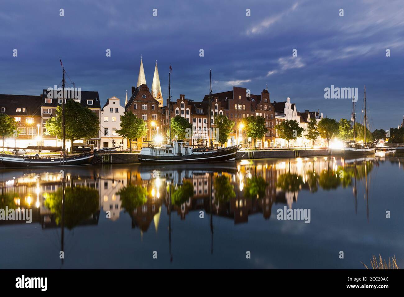 Germany, Schleswig Holstein, Lubeck, View of Harbour museum Stock Photo