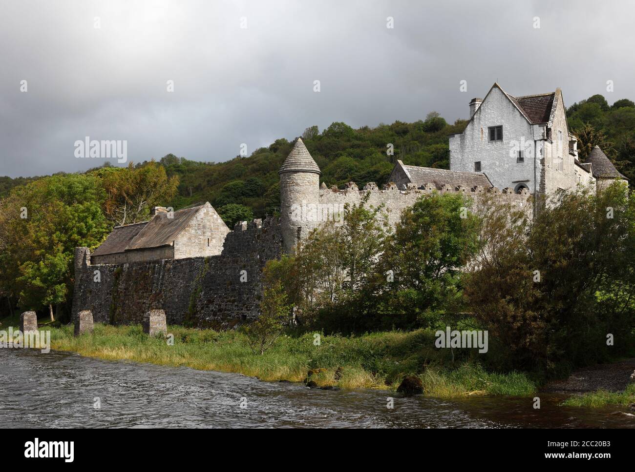Ireland, Connacht, County Leitrim, View of Parke's Castle Stock Photo