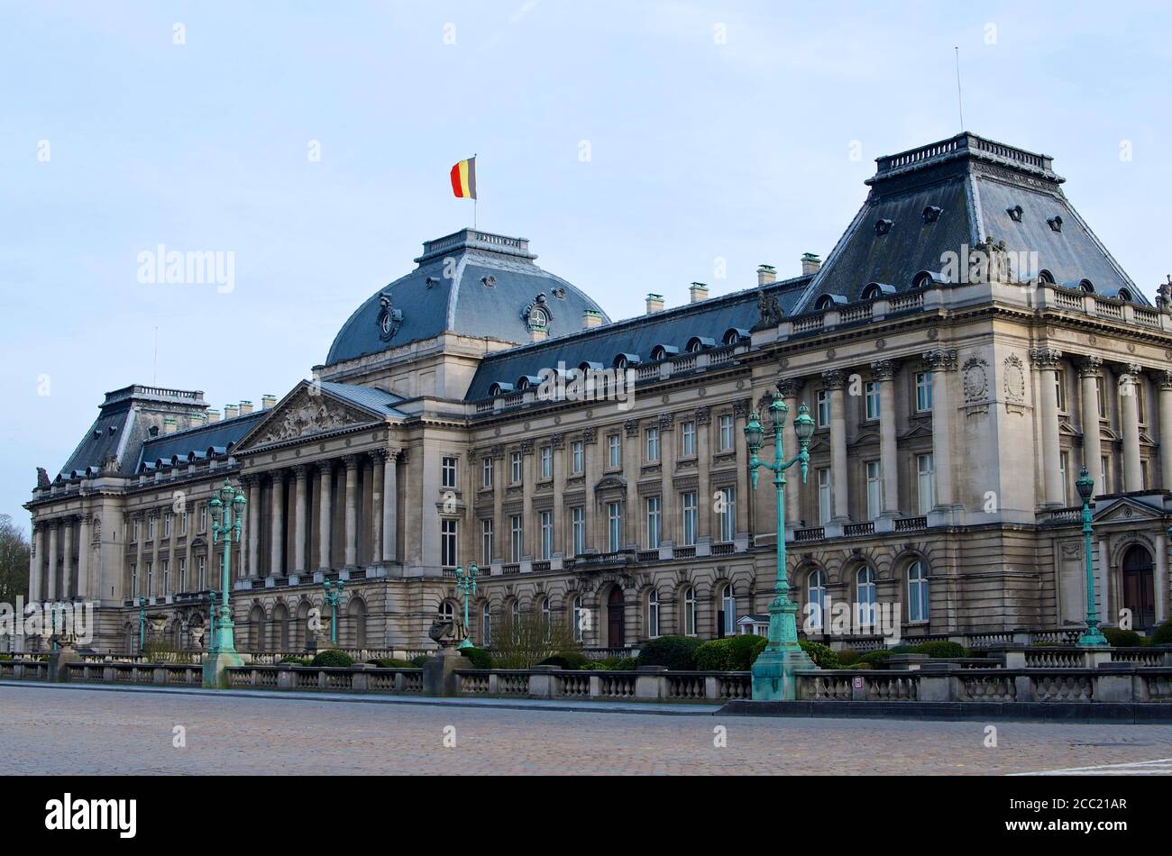 Belgium, Brussels, View of Royal Palace of Brussels Stock Photo