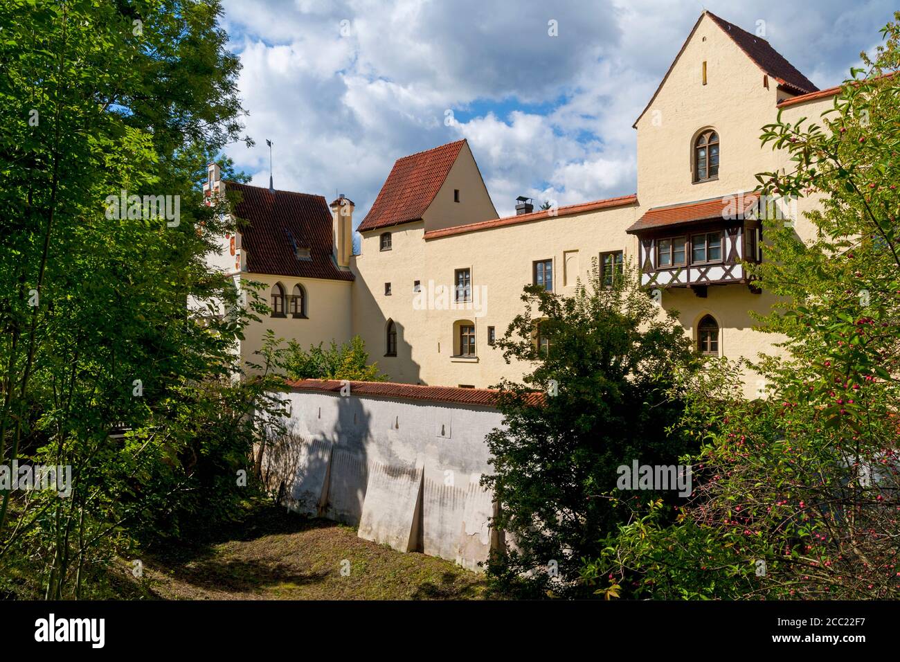 Germany, Bavaria, Munich, View of Grünwald Castle Stock Photo