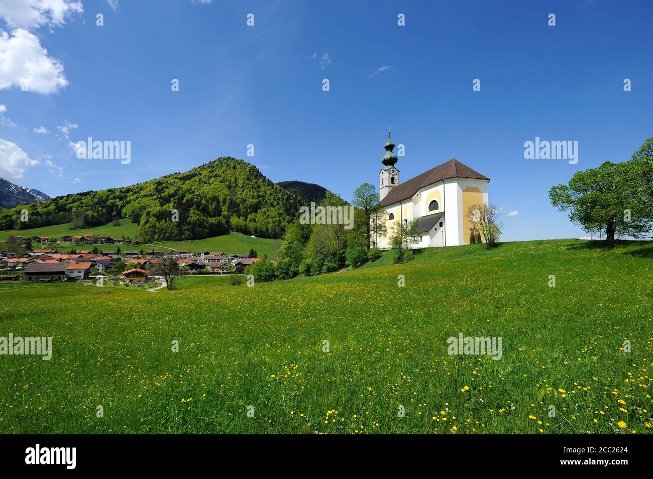 Germany, Bavaria, View of Parish Church Stock Photo