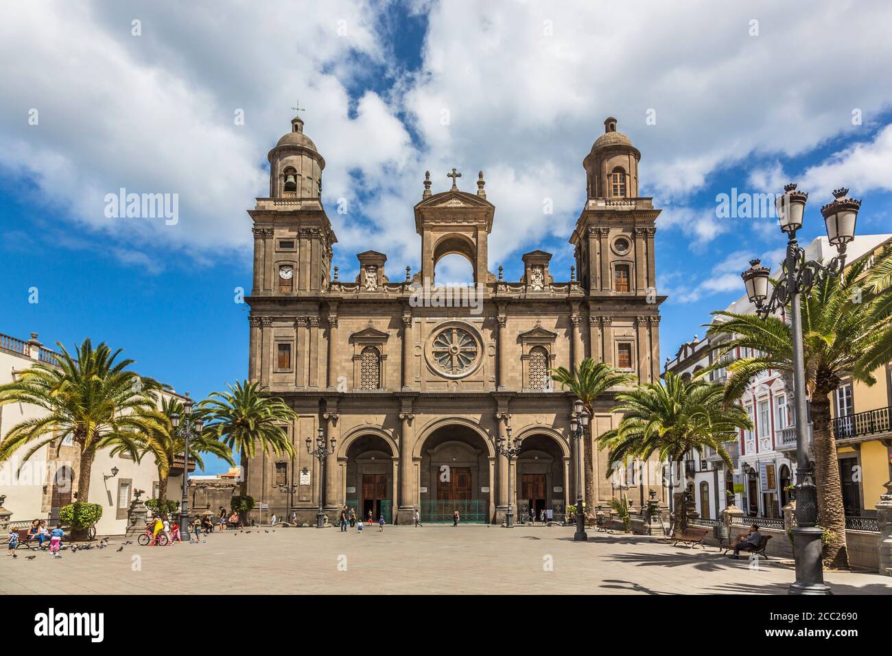 Spain, Gran Canaria, Las Palmas, View of Catedral de Santa Ana Stock Photo