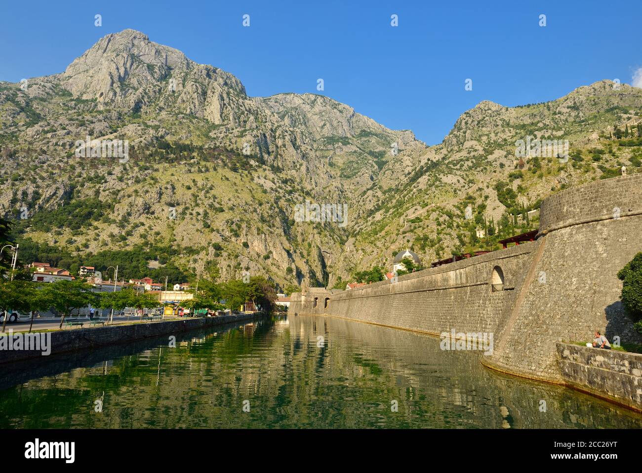 Montenegro, View of Skurda river and oldtown Stock Photo