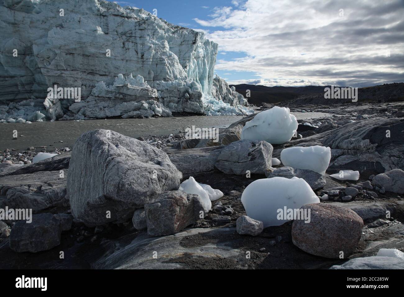 Greenland, Kangerlussuaq, Inland ice Stock Photo