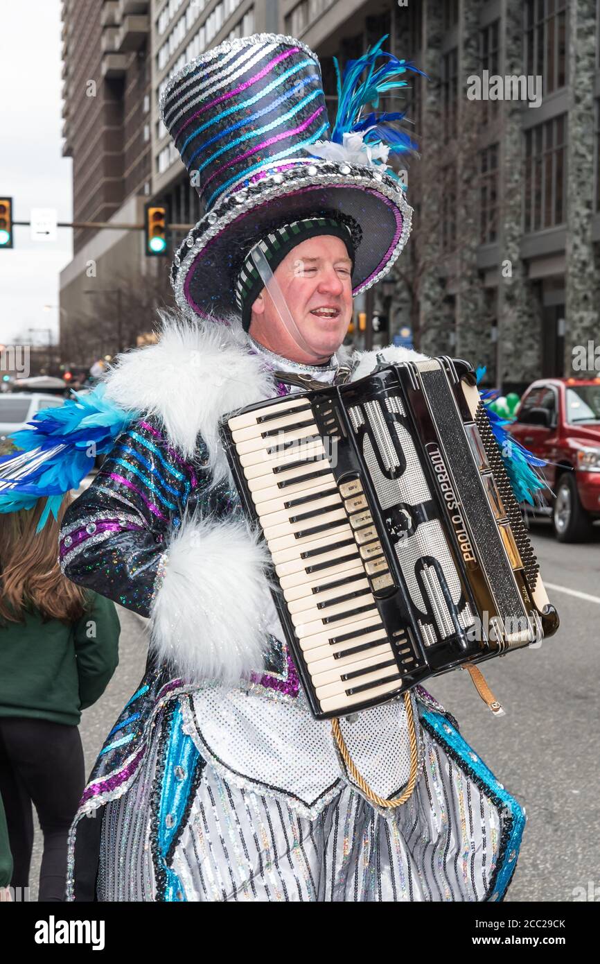 Saint Patrick's Day, parade, Philadelphia, PA, USA Stock Photo