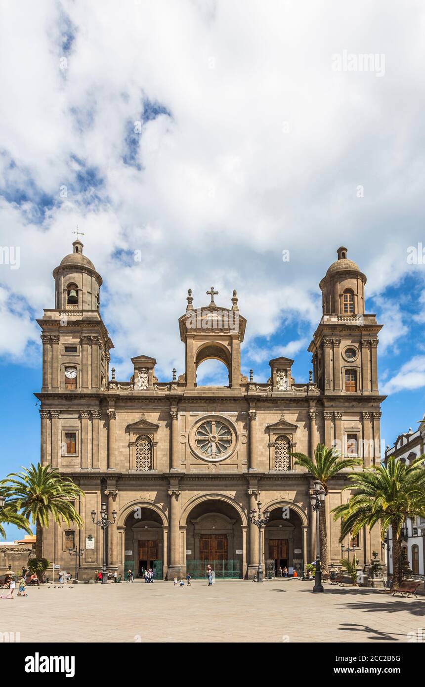 Spain, Gran Canaria, Las Palmas, View of Catedral de Santa Ana Stock Photo