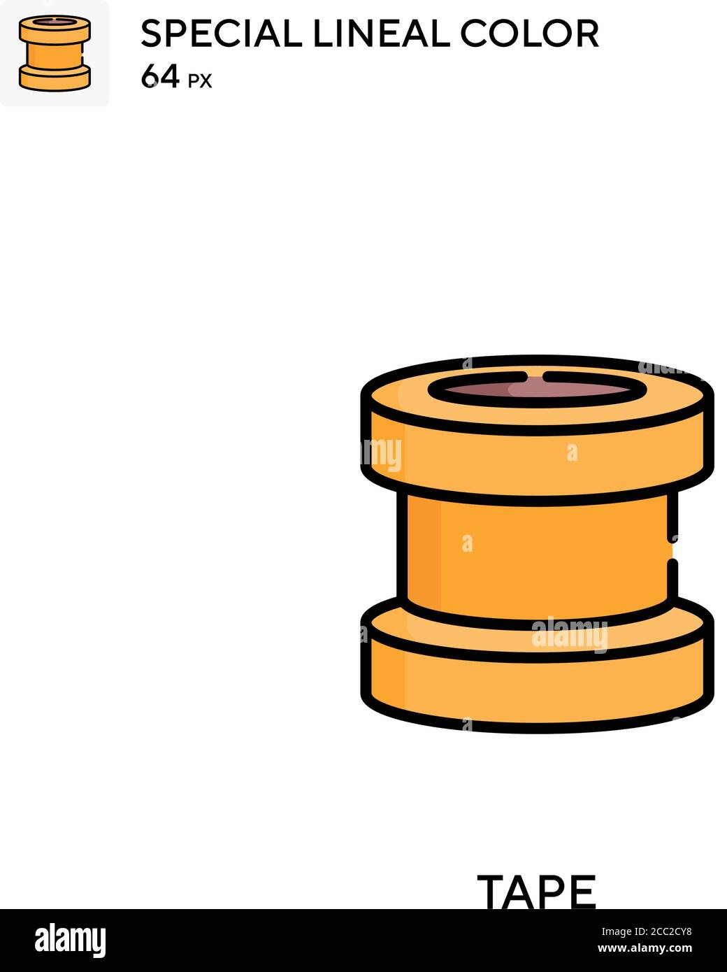 Tape Special lineal color vector icon. Tape icons for your business ...