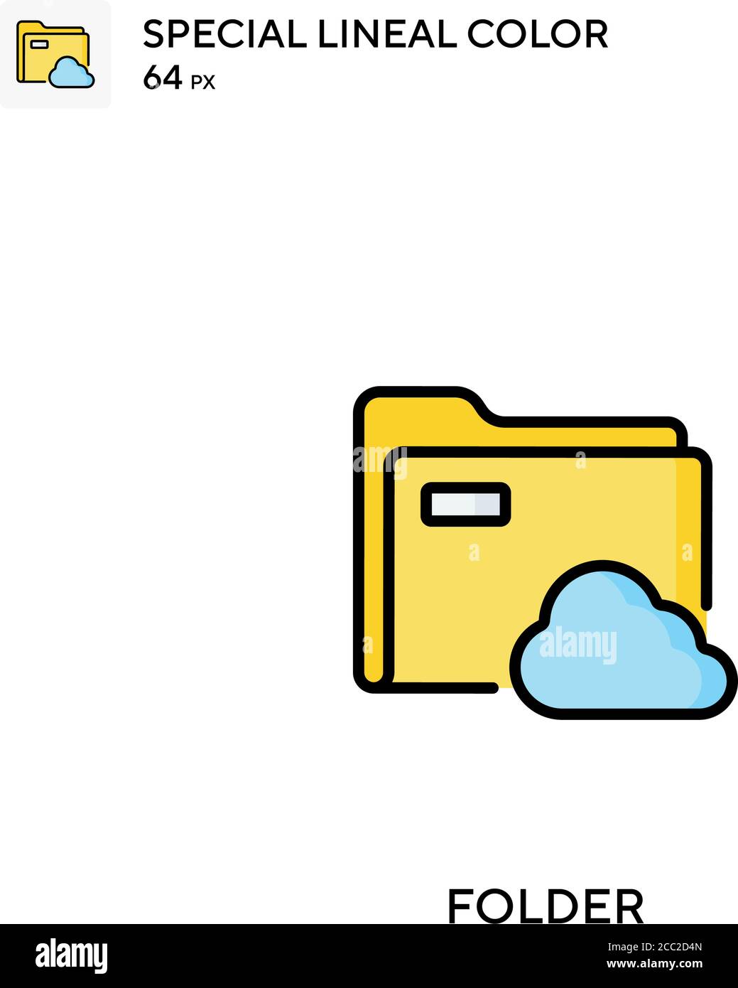 Folder Special lineal color vector icon. Folder icons for your business ...