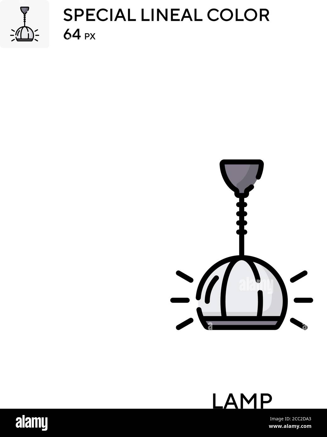 Lamp Special lineal color vector icon. Lamp icons for your business ...