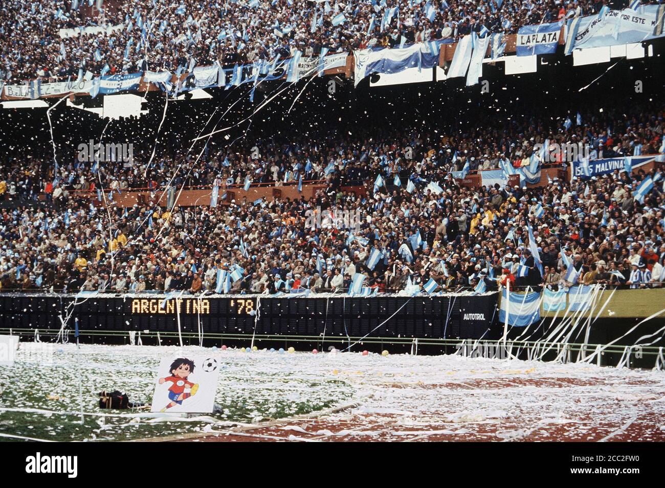 Monumental Stadium in the final game of Argentina 1978 FIFA World Cup. Buenos Aires, Argentina Stock Photo