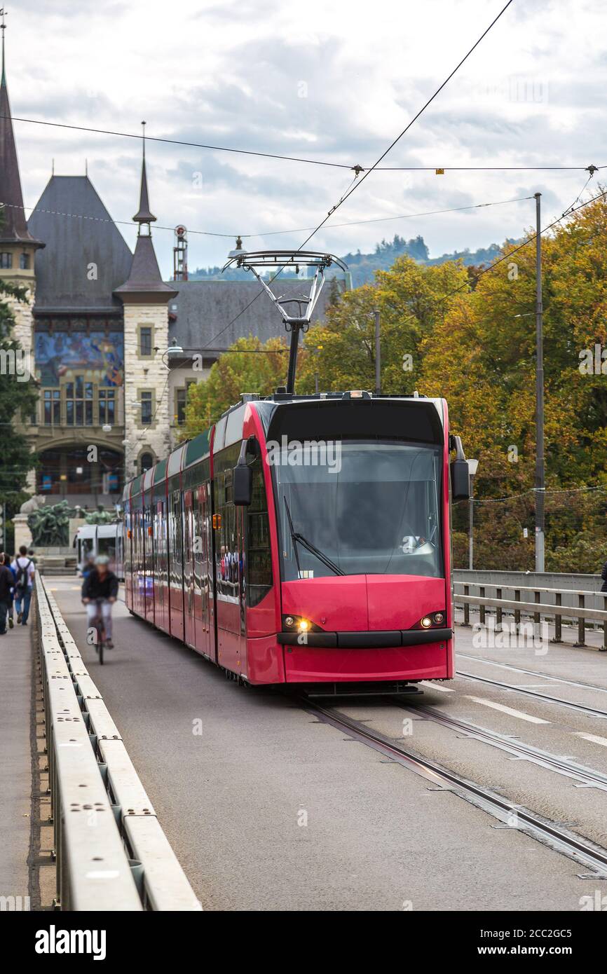 Bern Modern Modern tram in bern hi-res stock photography and images - Alamy