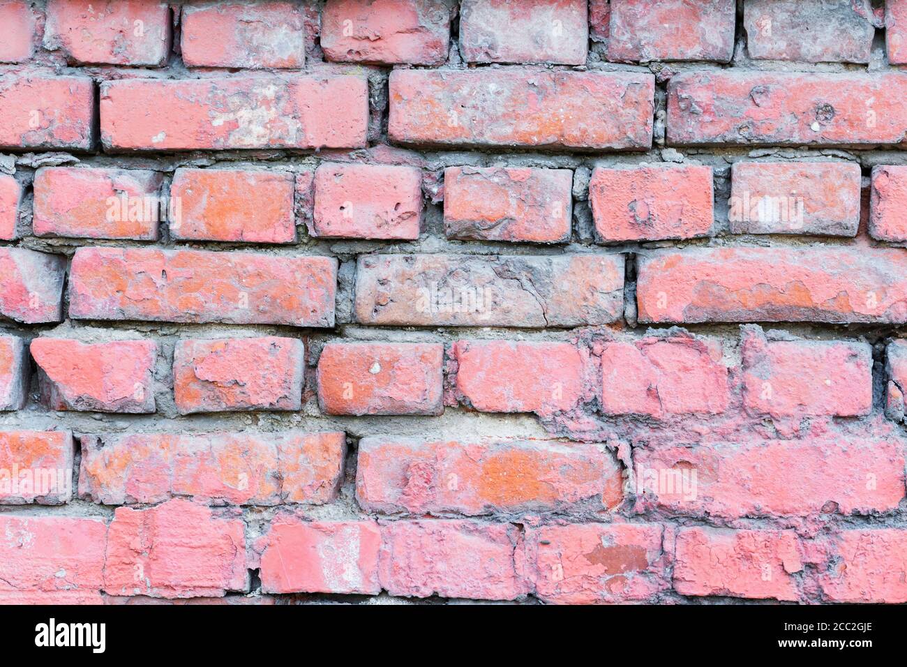 red brick wall texture grunge background with corners, may