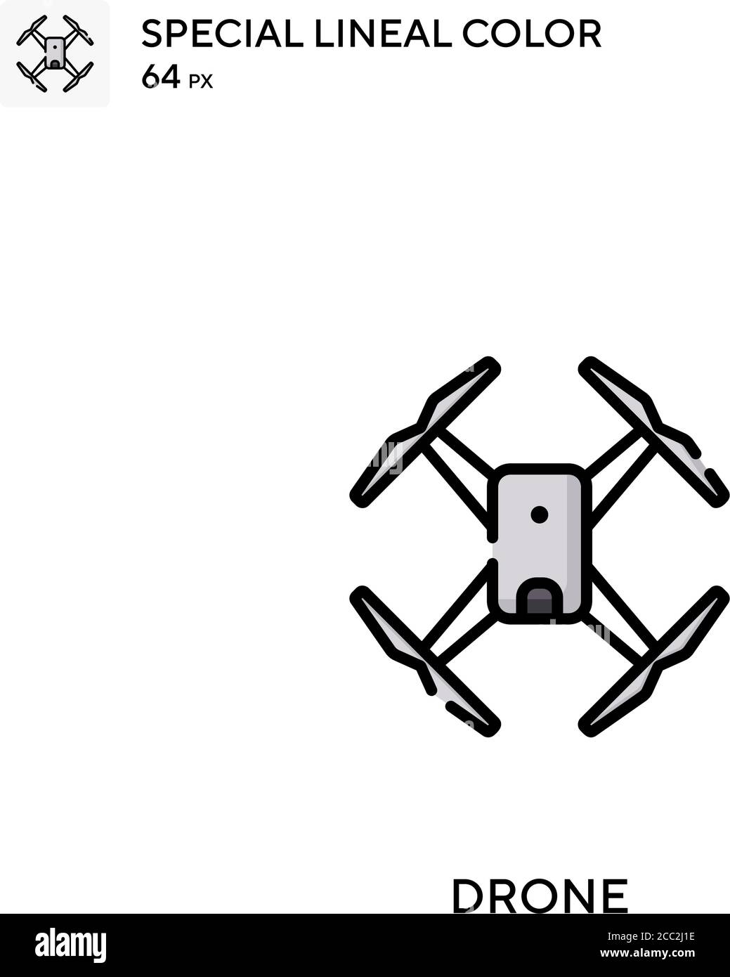 Drone Special lineal color vector icon. Drone icons for your business ...